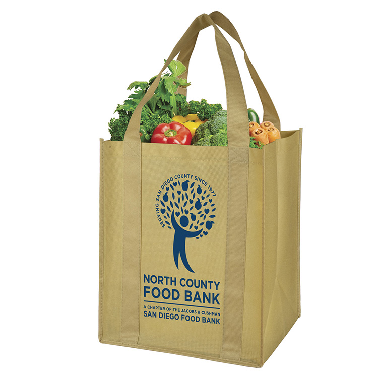 13"W x 15"H x 10"Gusset -"SUPER MEGA" Grocery Shopping Tote Bag 2