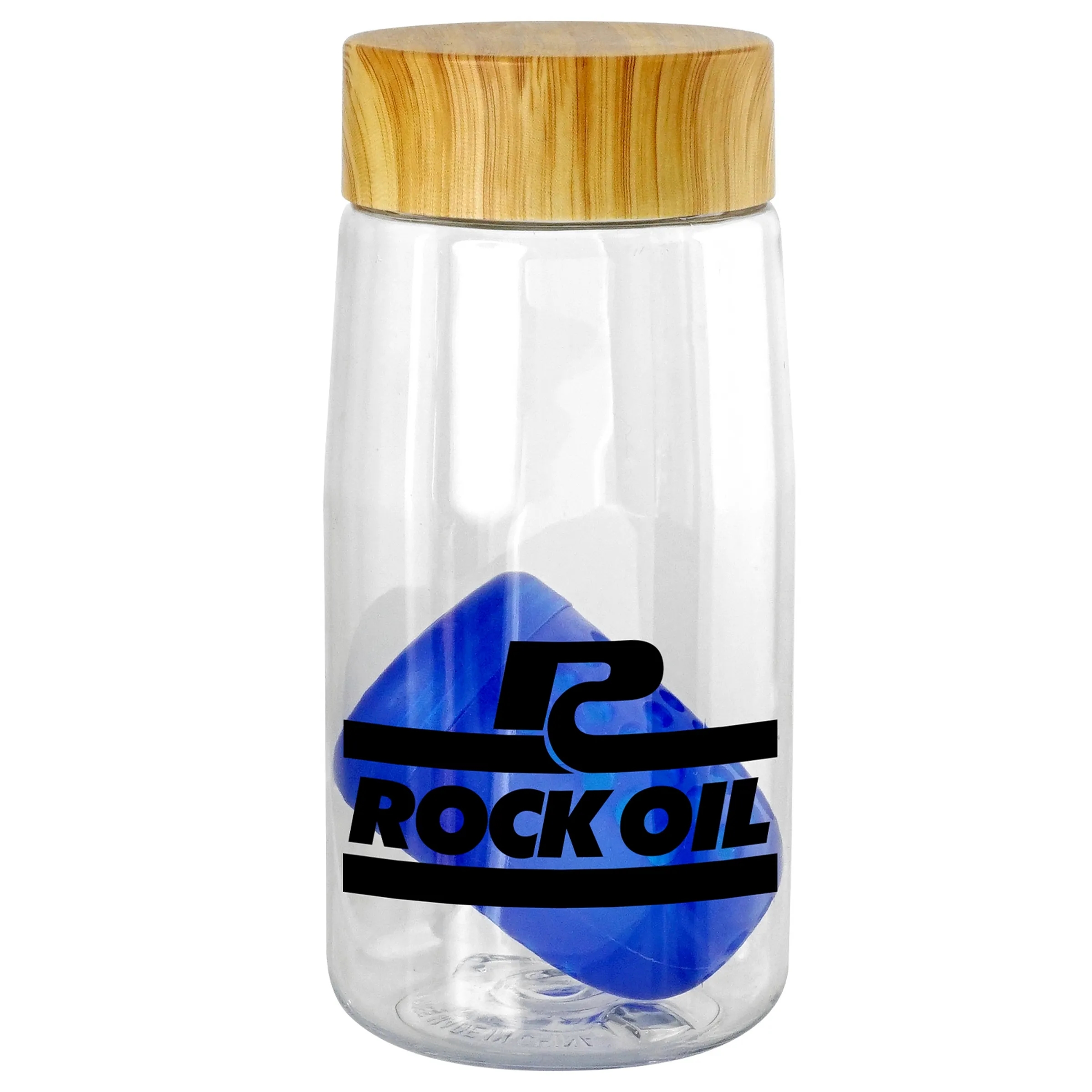 Bamboo Pattern 18 oz. Recycled Bottle with Floating Infuser 4