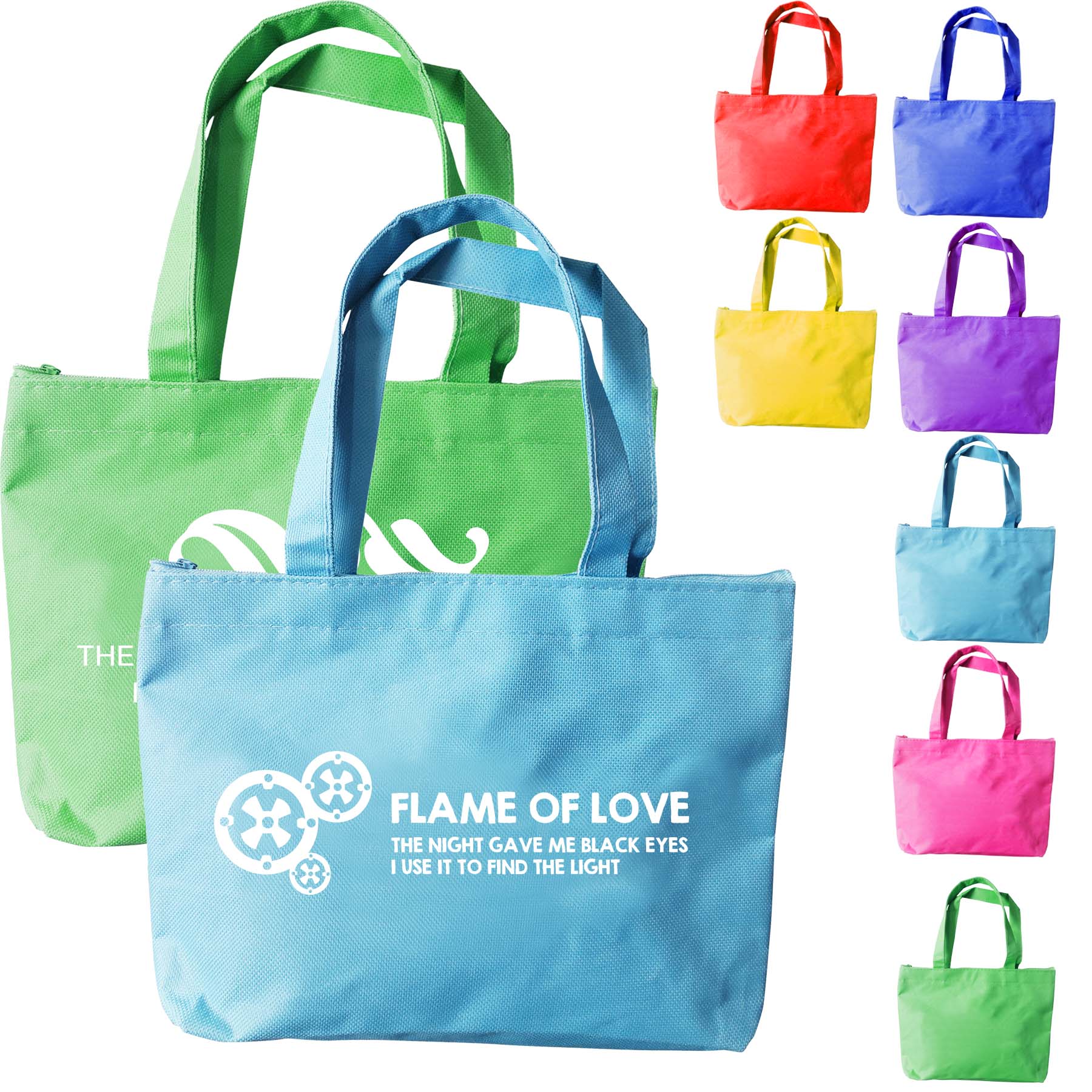 Mini Oxford Zippered Hand Bag, custom tote bag with logo imprint 2
