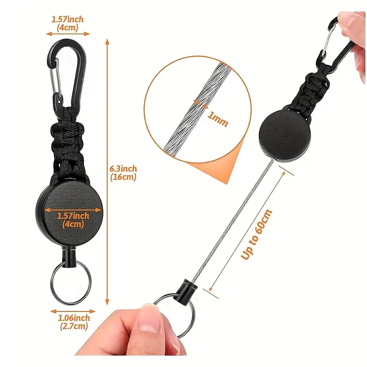 Retractable key chain 3
