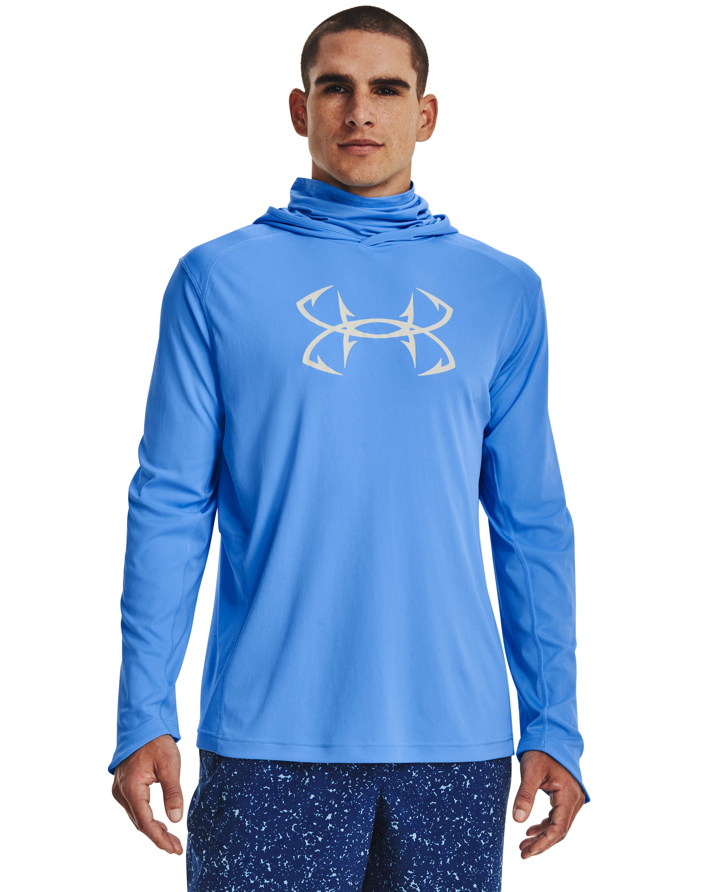 Men's UA Iso-Chill Hook Gaiter Hoodie, custom hoodie or sweatshirt with logo imprint 8