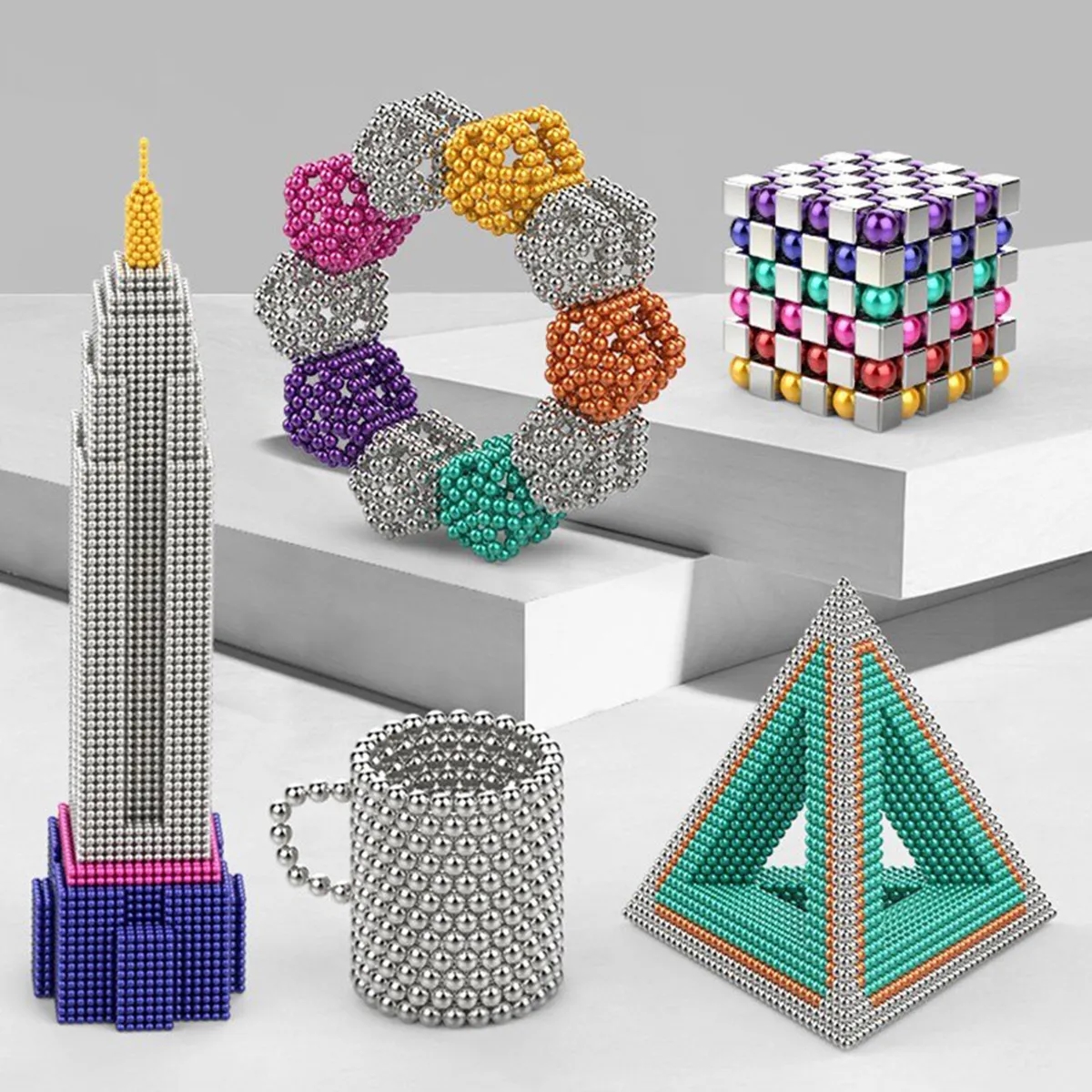Magnet Beads Cube Building Toy 5