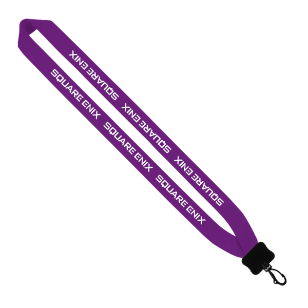 1" Cotton Lanyard with Plastic Clamshell & O-Ring