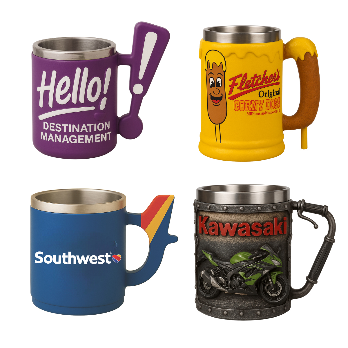 EpicMug Customizable Resin Molded Exterior Mug - Stainless Steel 450ML 16