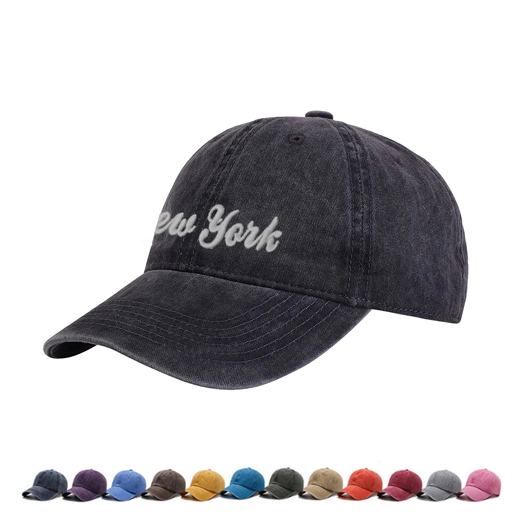 Vintage Cotton Washed Adjustable Baseball Caps 1