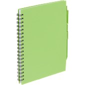 FSC® Recycled 5.5” x 7” Spiral Notebook w/ RPET Pe 9