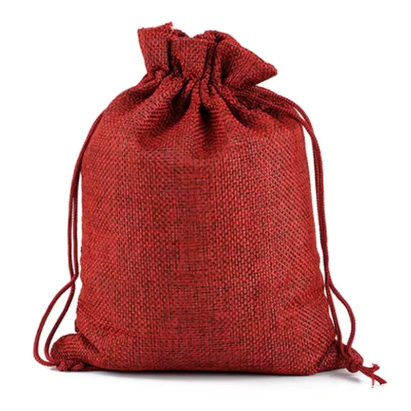 Medium Natural Burlap Pouches 4