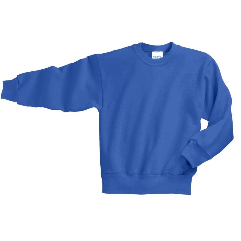 Port & Company Youth Core Fleece Crewneck Sweatshirt. 12