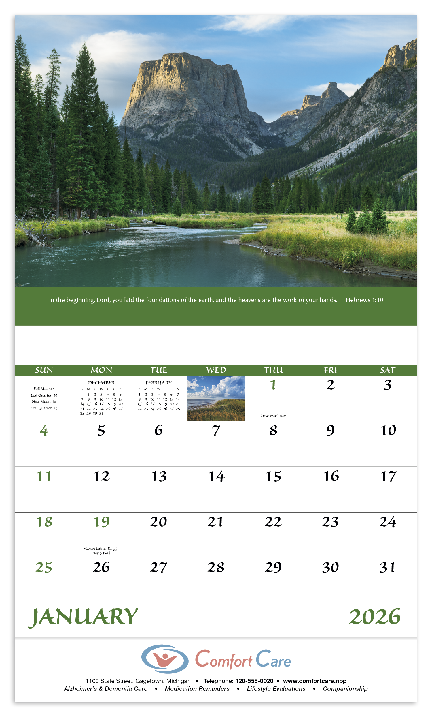Good Value™ Eternal Word - Stapled Calendar 46