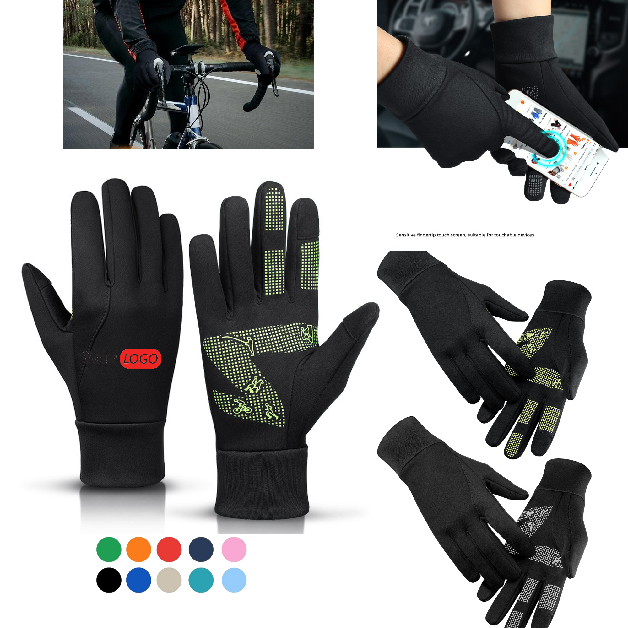 Touch Screen Cycling Gloves Climbing Outdoor Sports 7