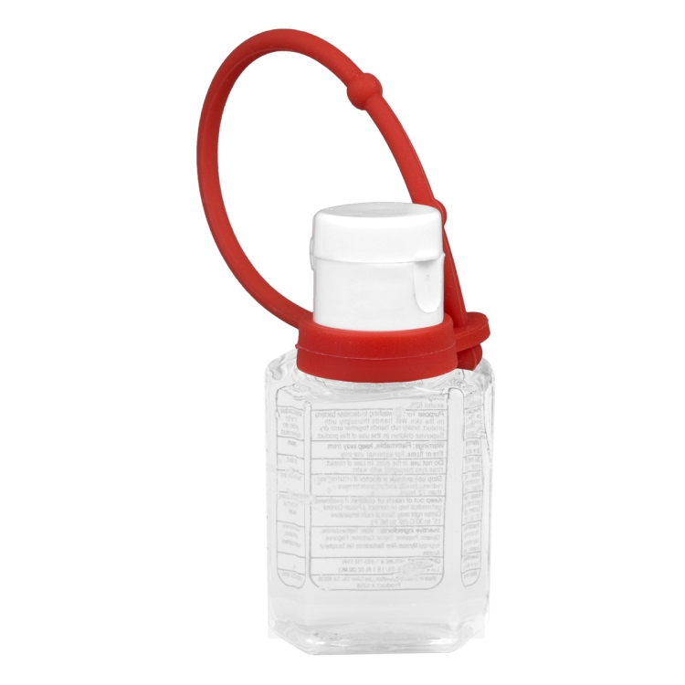 "SanPal Connect" 1.0 oz Compact Hand Sanitizer Antibacterial Gel in Flip-Top Squeeze Bottle with Col 9