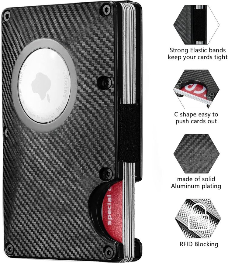 Wallet Card Holder Carbon Fiber Sleeve 3