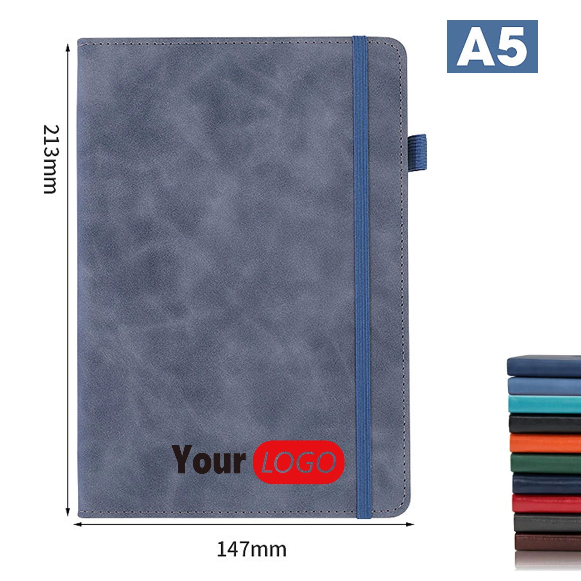 A5 Business Notebook With Elastic Band & Pen Holder 11