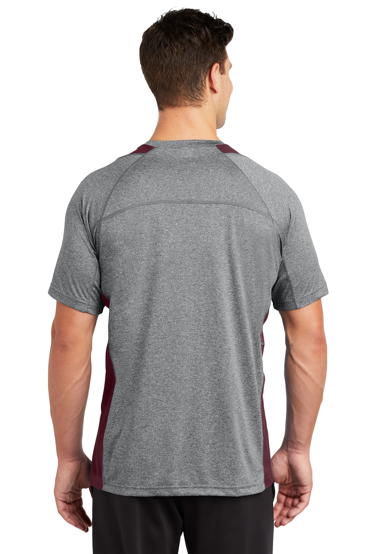 Sport-Tek Heather Colorblock Contender Tee. ST361 72