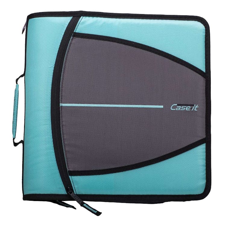 Case-It Mighty Zip Tab Binder - Spearmint 3" 1