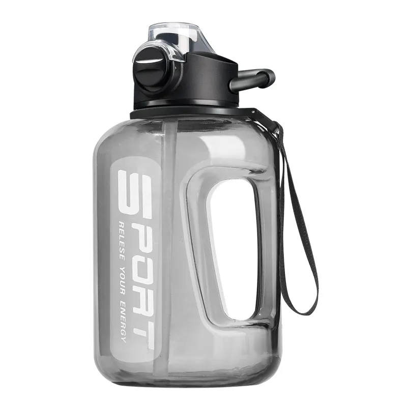 Large Sports Plastic Straw Water Bottle 6