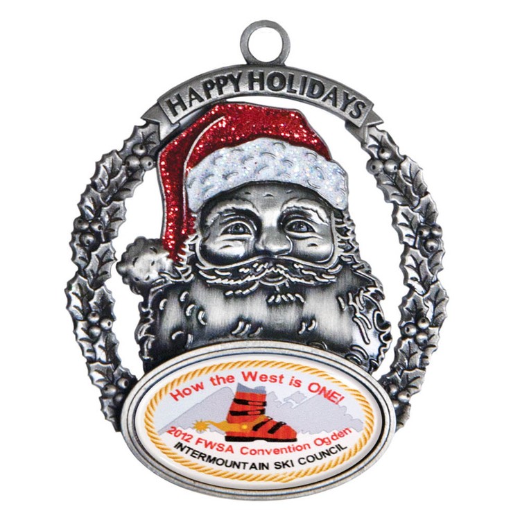 Vibraprint® Santa Holiday Ornament