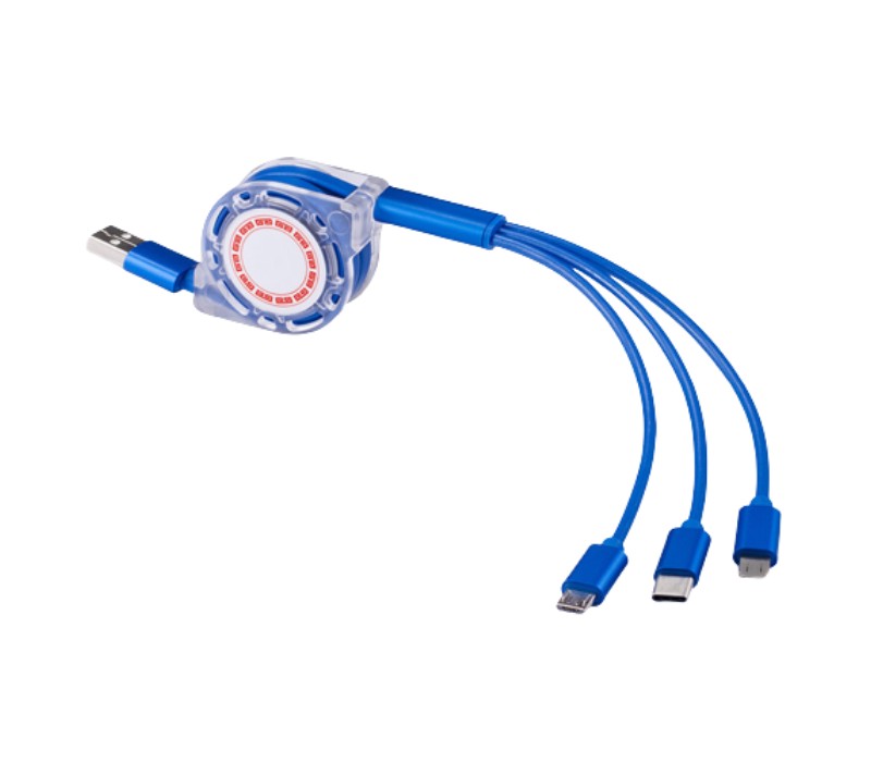3-in-1 Retractable Lanyard Charging Cable 4