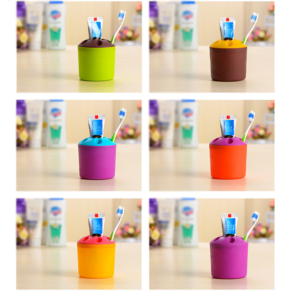 Multi-functional plastic pen holder toothbrush holder 9