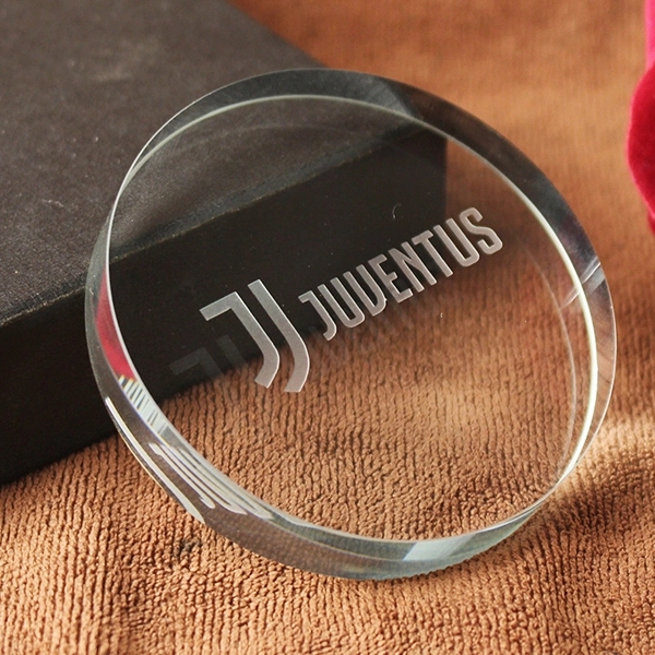 Personalized Circle Crystal Paperweight 5