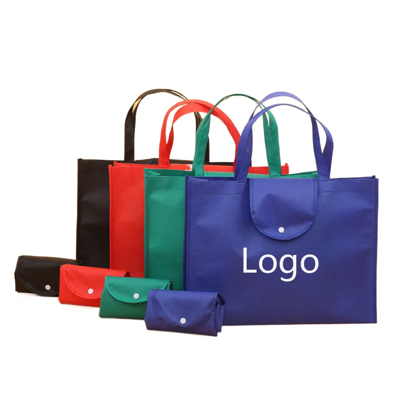 Button Non Woven Tote Bag