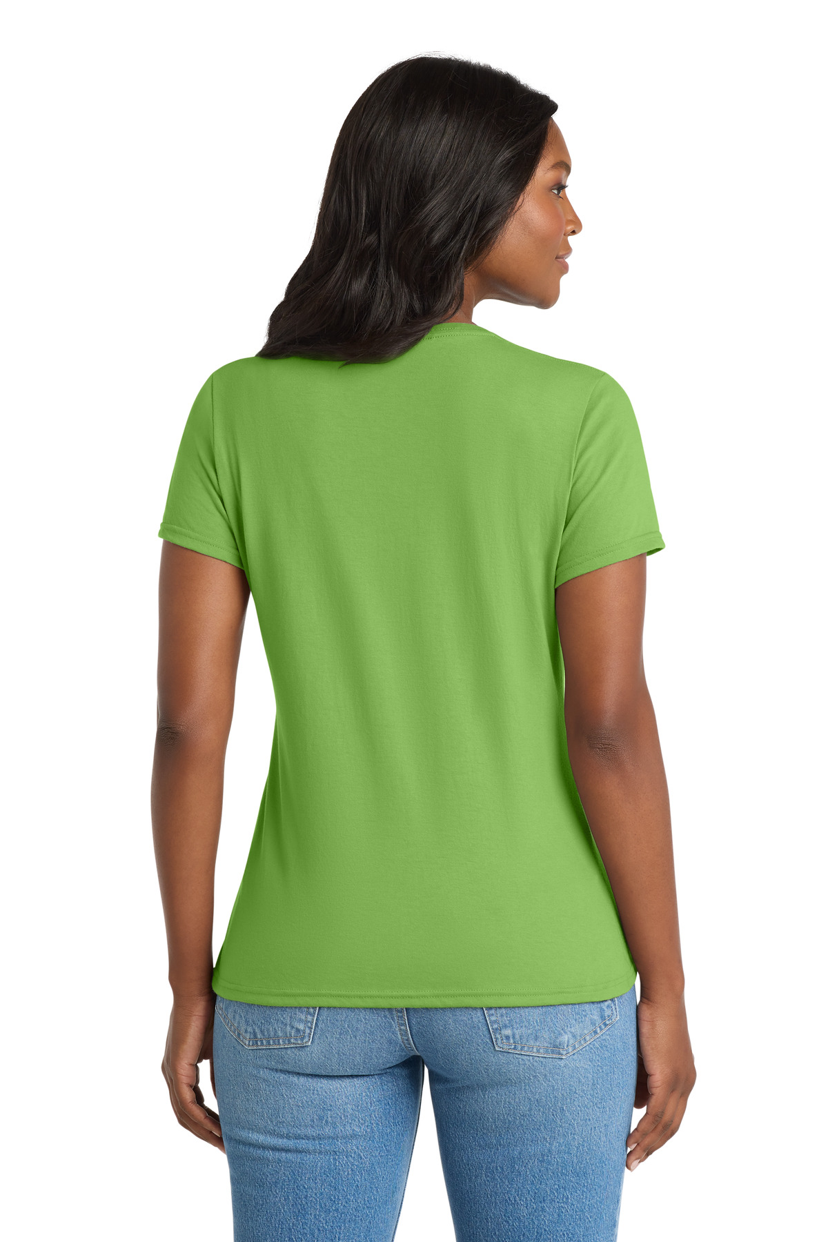 Port & Co Women's Performance Blend V-Neck Tee. LPC381V 48
