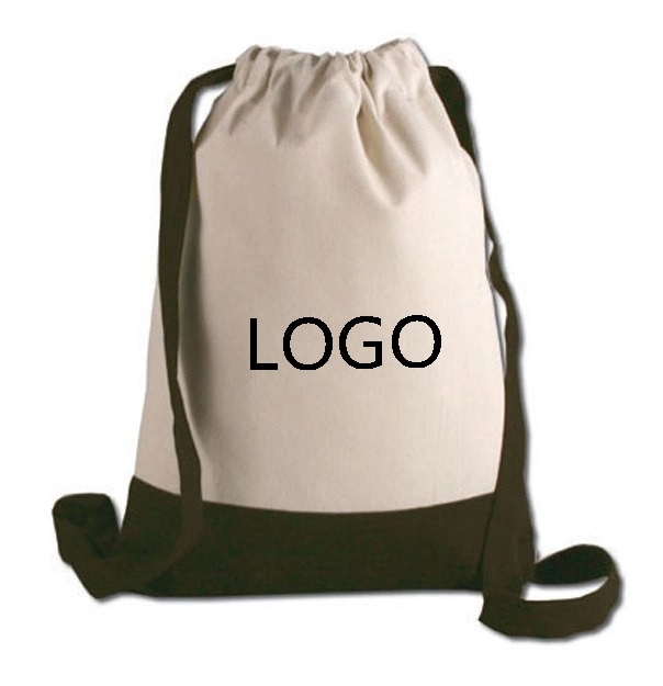 8oz Cotton Drawstring Backpack 2