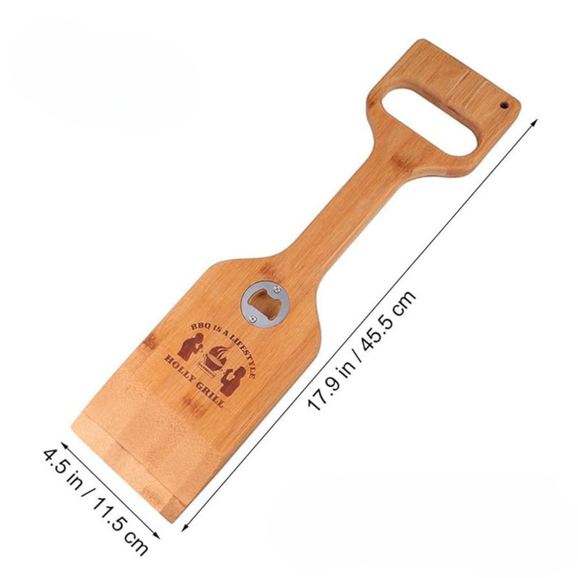 Premium Wooden Grill Scraper And Cleaner 2