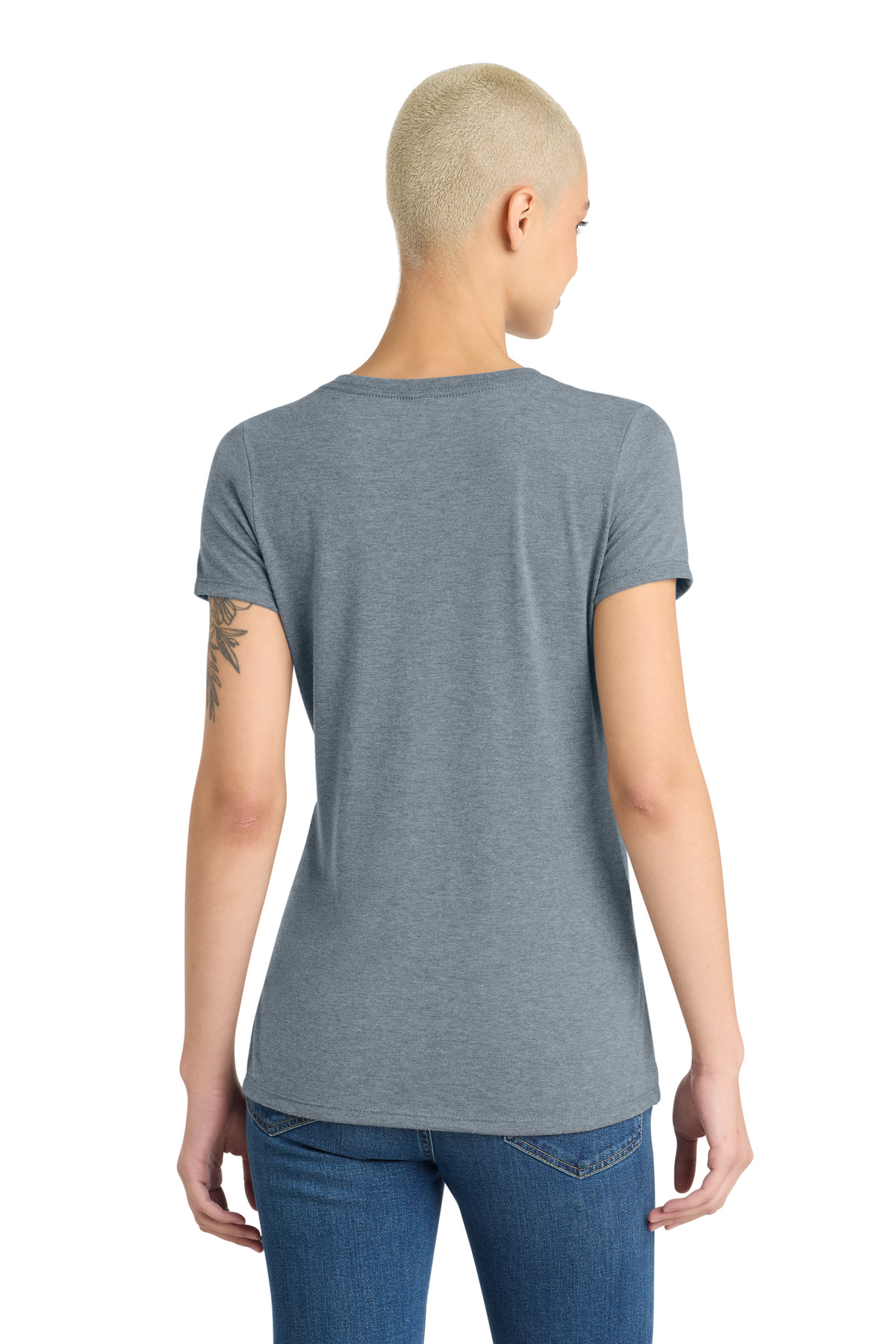 District Women's Perfect Tri V-Neck Tee. DM1350L 46