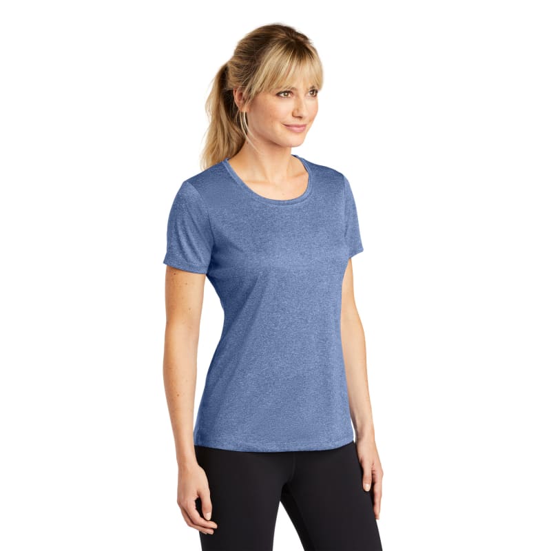 Sport-Tek Women's Heather Contender Scoop Neck Tee. 26
