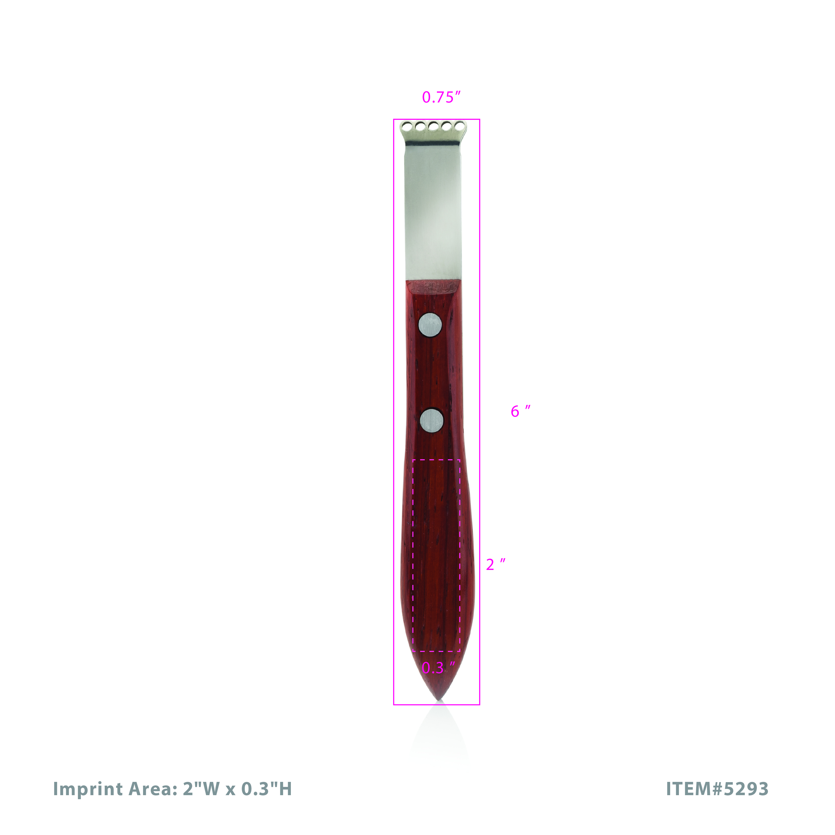 Viski® Acacia Citrus Zester 5