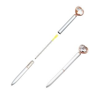 Hollow Heart Shaped Metal Pen 3