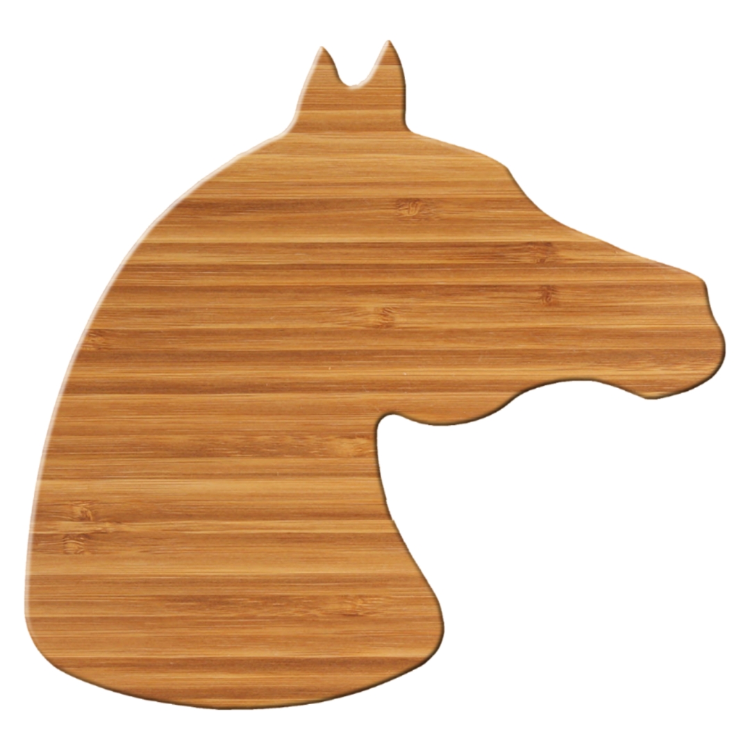 13" Horse Head Bamboo Cutting Board 2
