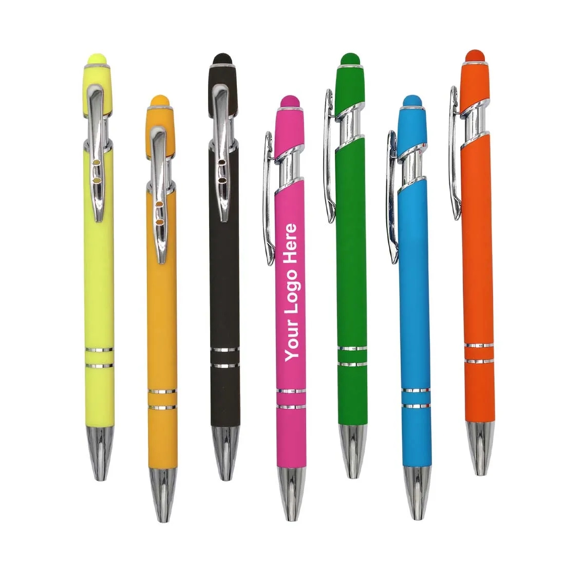 Rubberized Stylus Ballpoint Pen 4