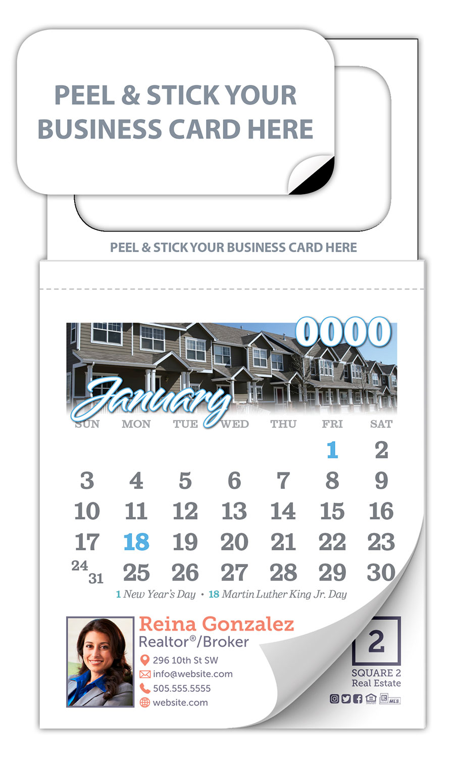 Magnetic Calendar (MBC) - All-Custom Design (3.5x6.25) 2