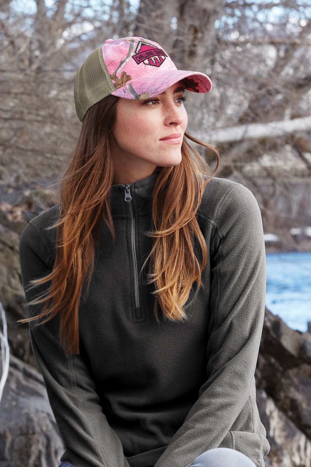 Unstructured Camouflage Mesh Back Cap