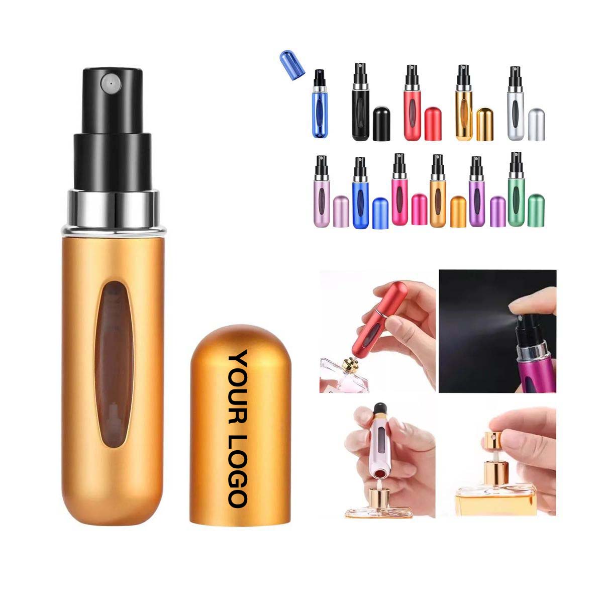 Compact Perfume Atomizer Bottle Lightweight Design 12