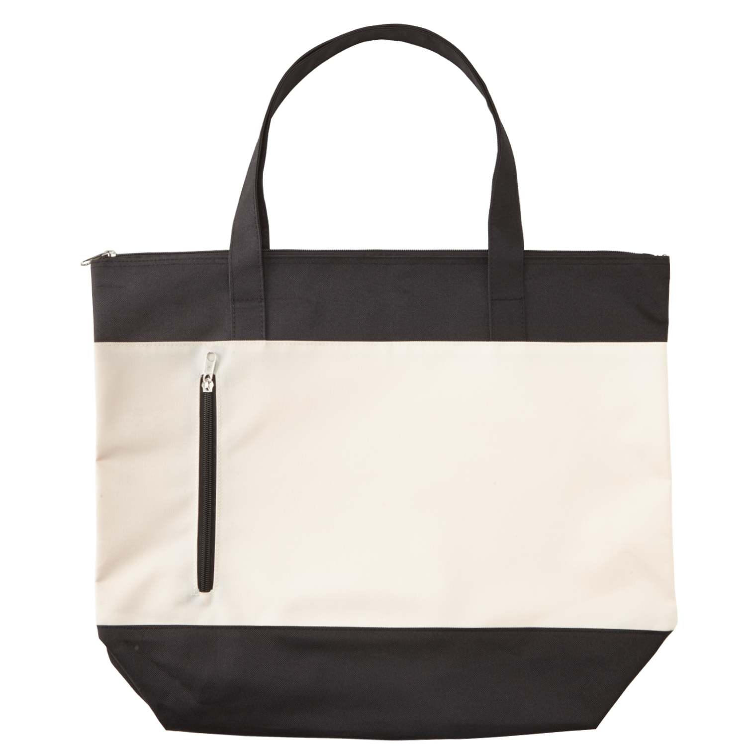 Polyester Zipper Beach Tote Bag, custom tote bag with logo imprint 8