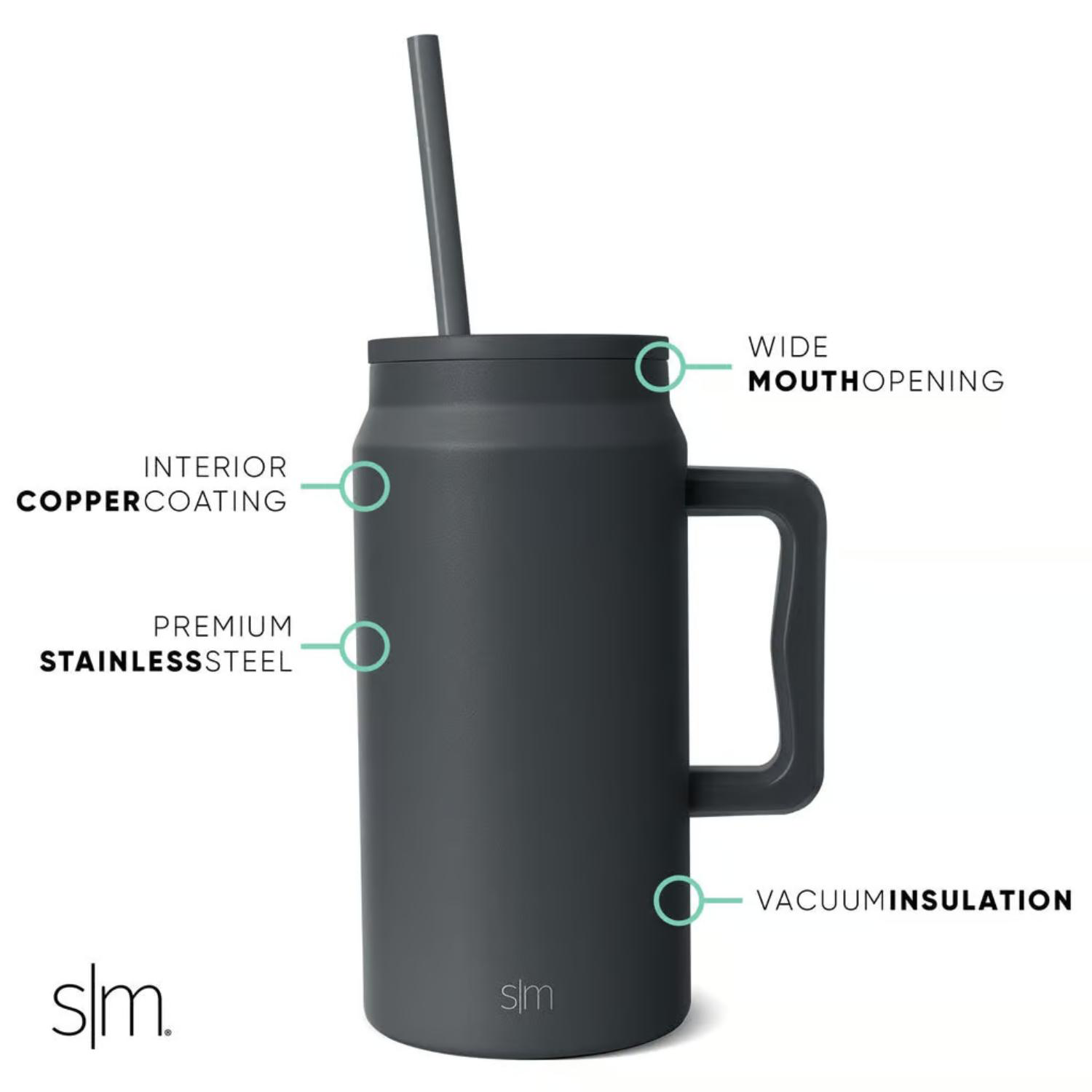 50 oz Simple Modern® Stainless Steel Double-Walled Insulated Trek Tumbler, custom tumbler with logo imprint 4