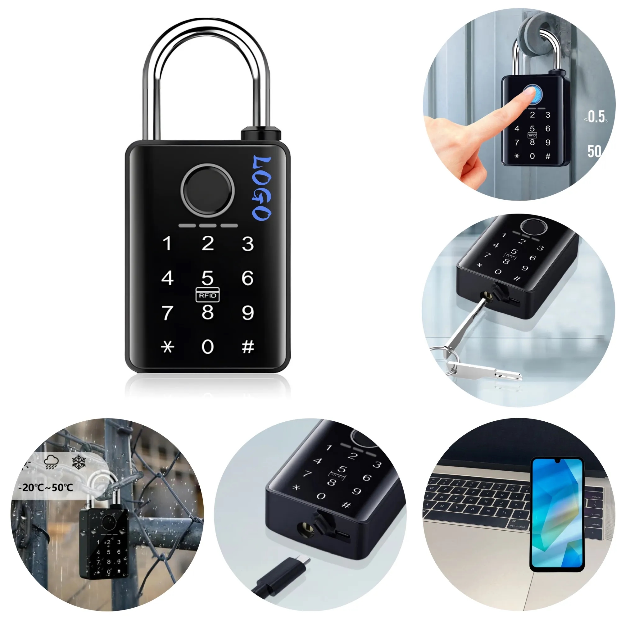 Wireless Smart Fingerprint Password Lock 1