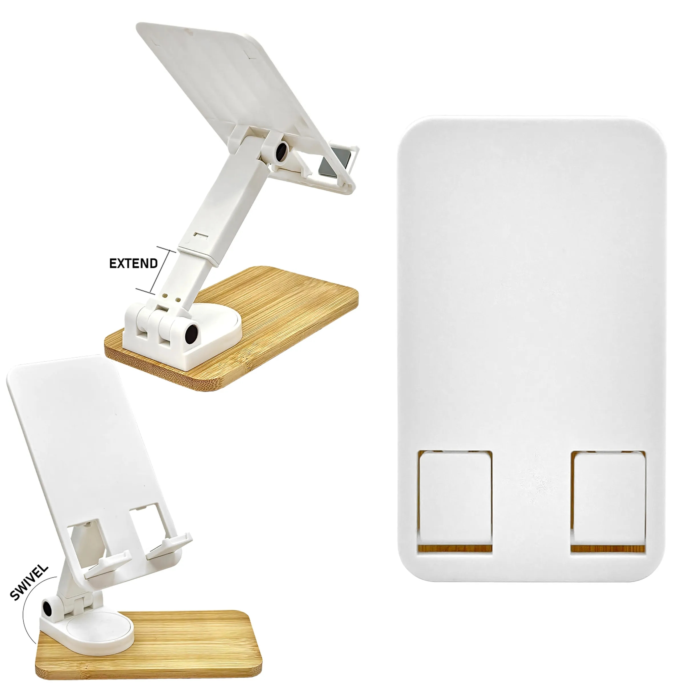 Extendable Bamboo Phone Stand 3