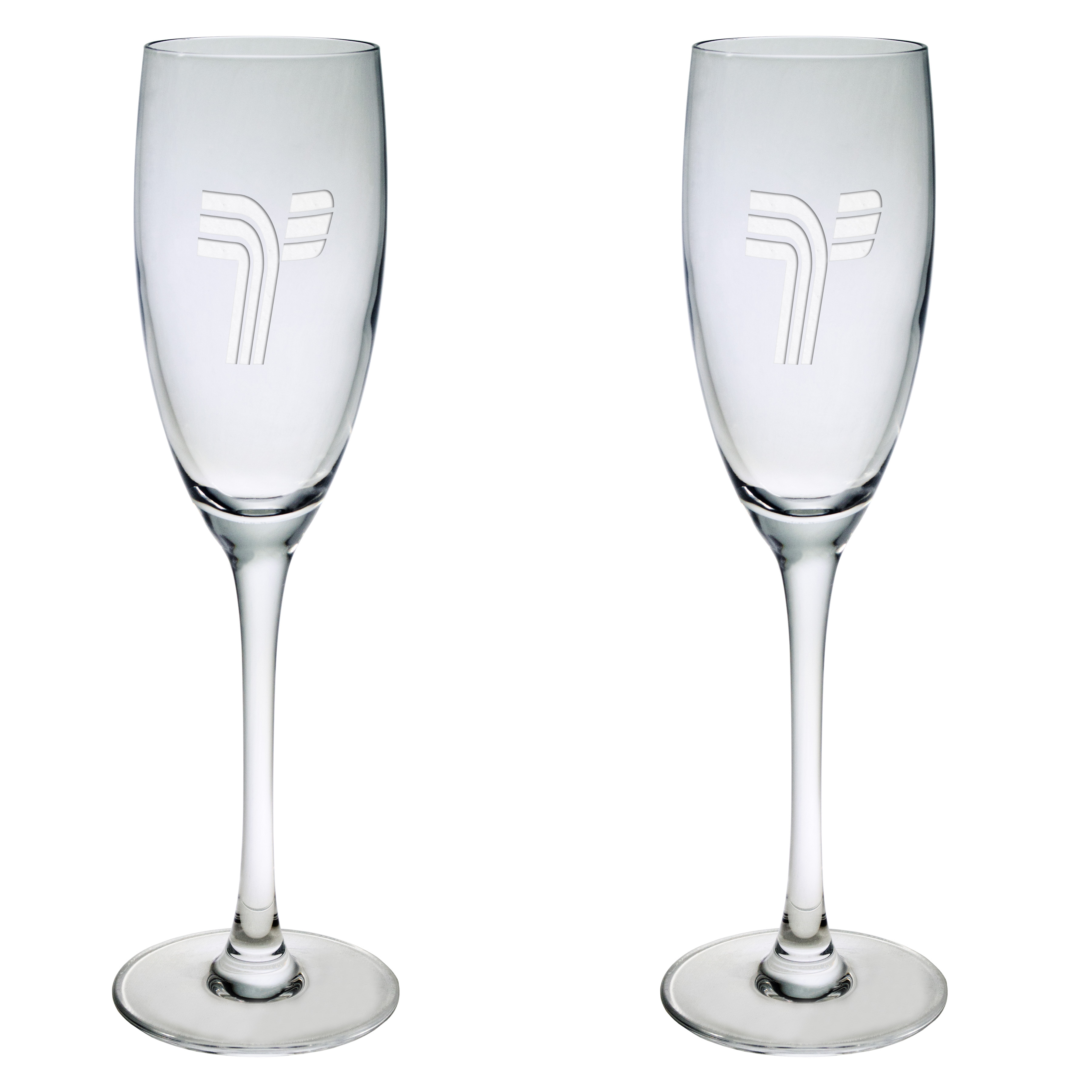 8 Oz. Set of Two Afficianado Stemmed Flutes