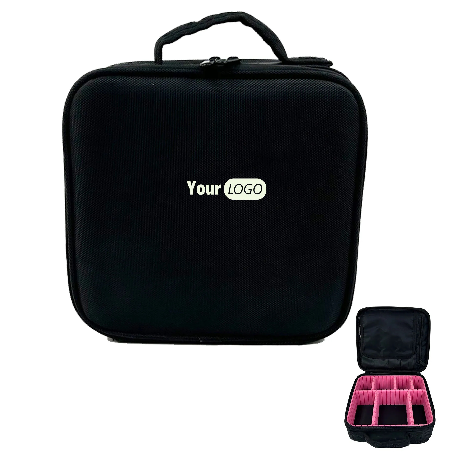 Canvas Large Capacity Waterproof Portable Makeup Bag 2