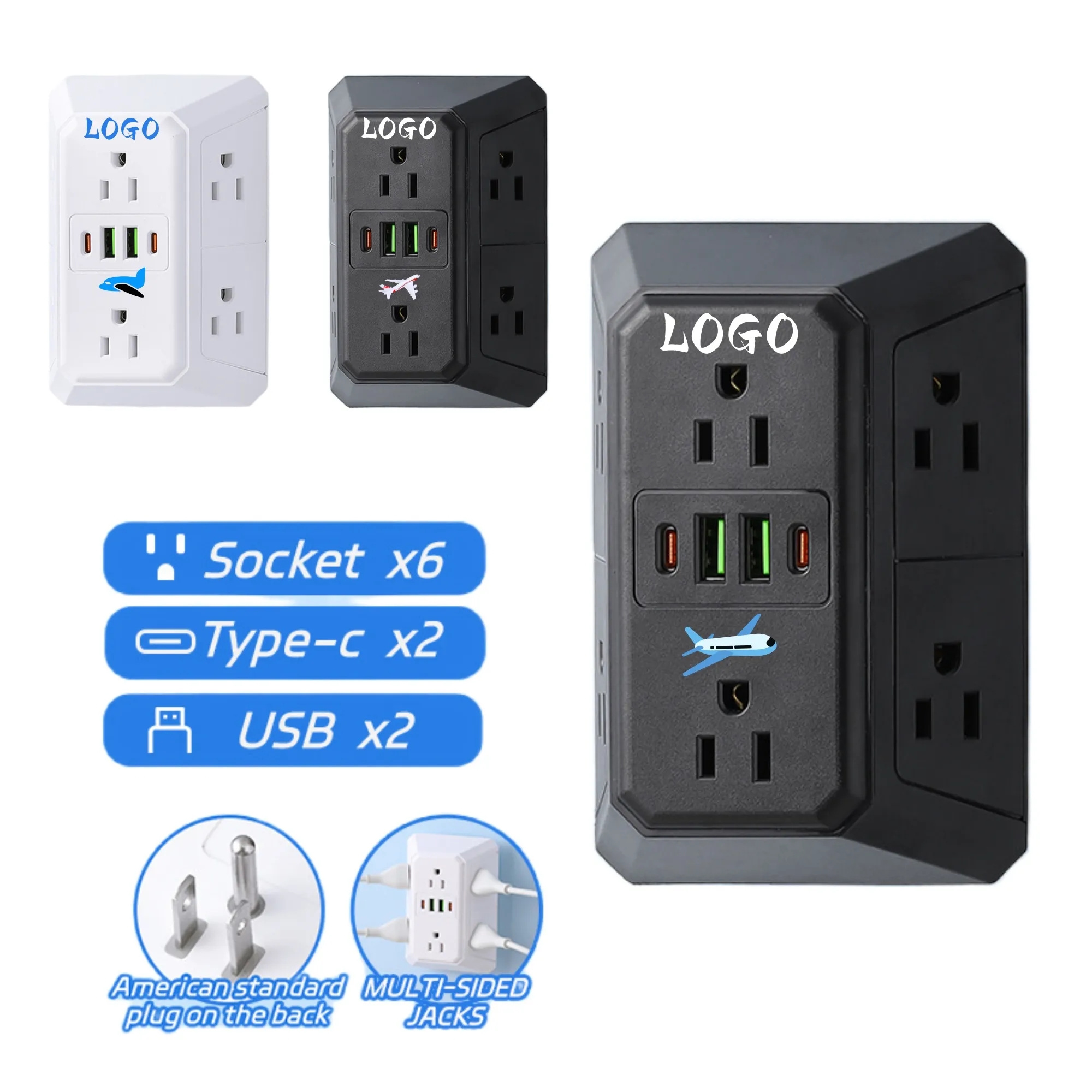 Outlet Extender Socket Wall Charger 5