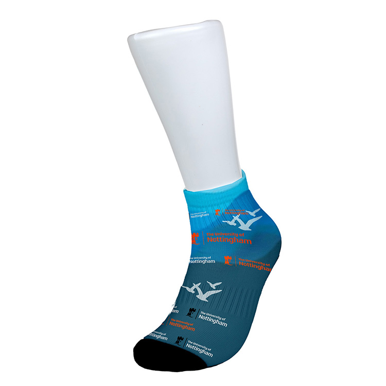"SPORTY" Color Sublimation Low-Cut Ankle Crew Socks in Men's & Women's Size (SOCK12-M Men / SOCK12-W 12