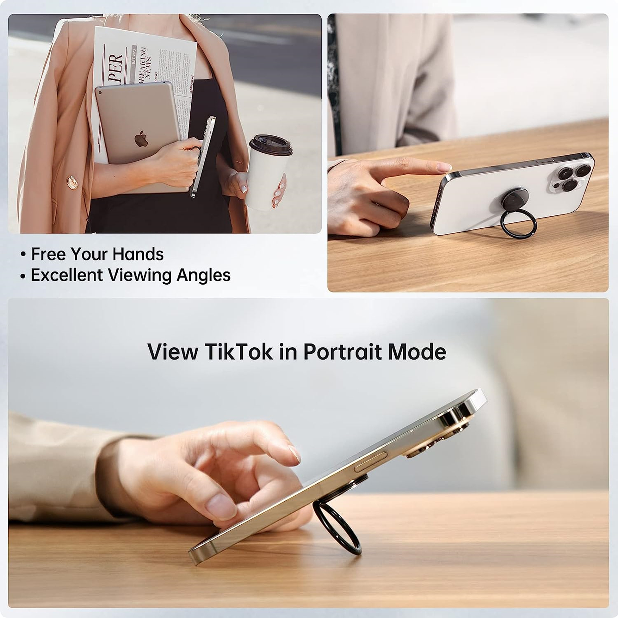 360 Degree Rotation Finger Ring Phone Holder 3