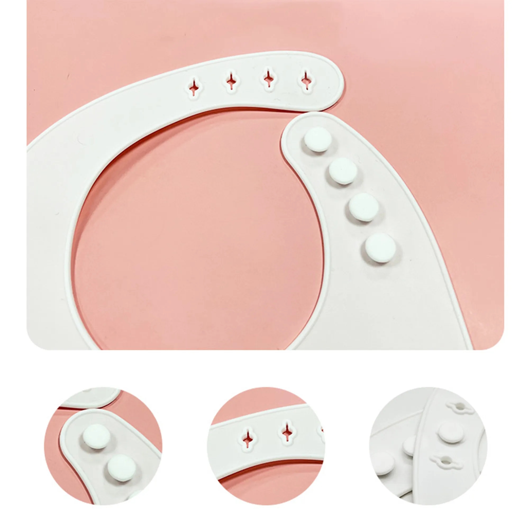 Adjustable Silicone Babies & Toddlers Feeding Bib 2