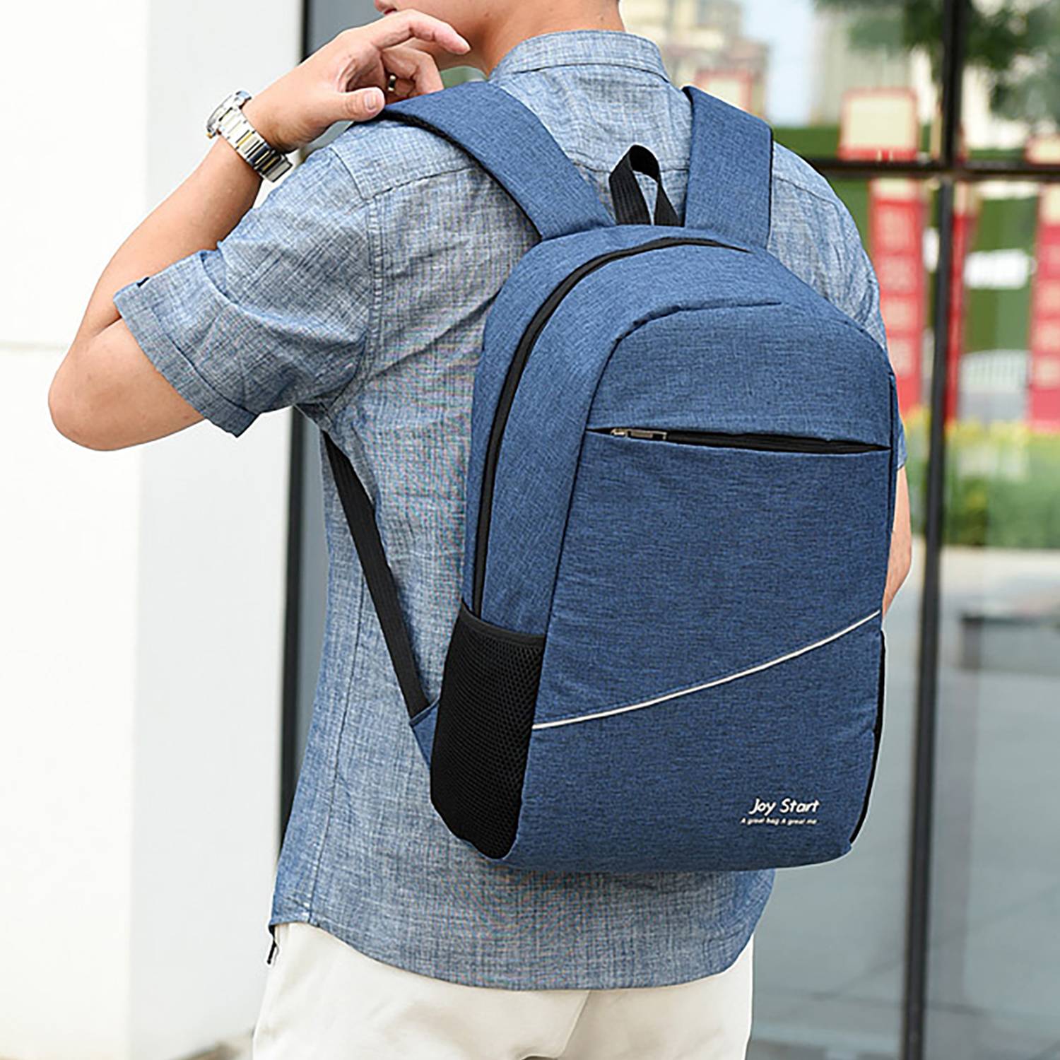 Men's Fashionable Travel Backpack Set 4
