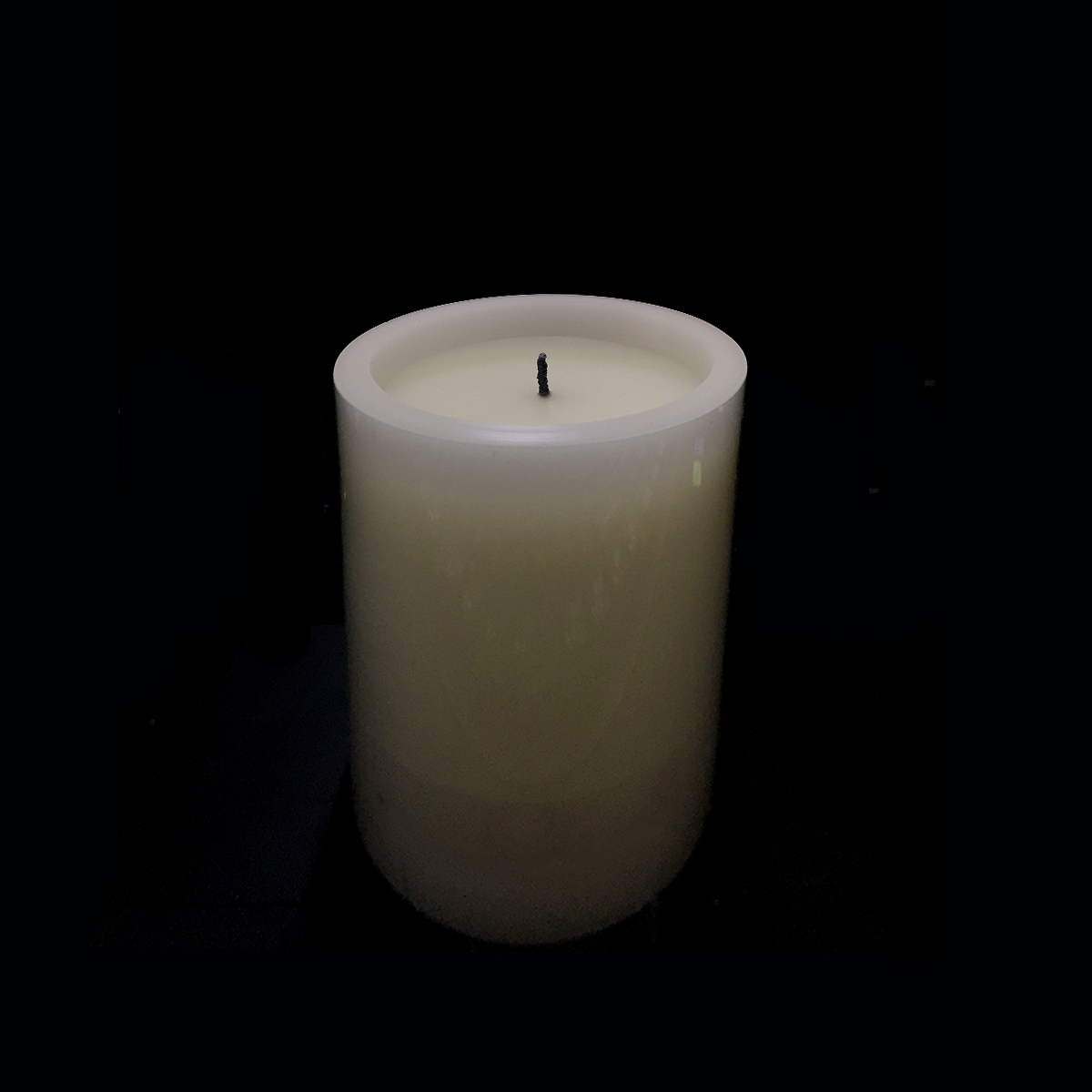Flameless White 3"x4" Pillar Candle with Timer 3