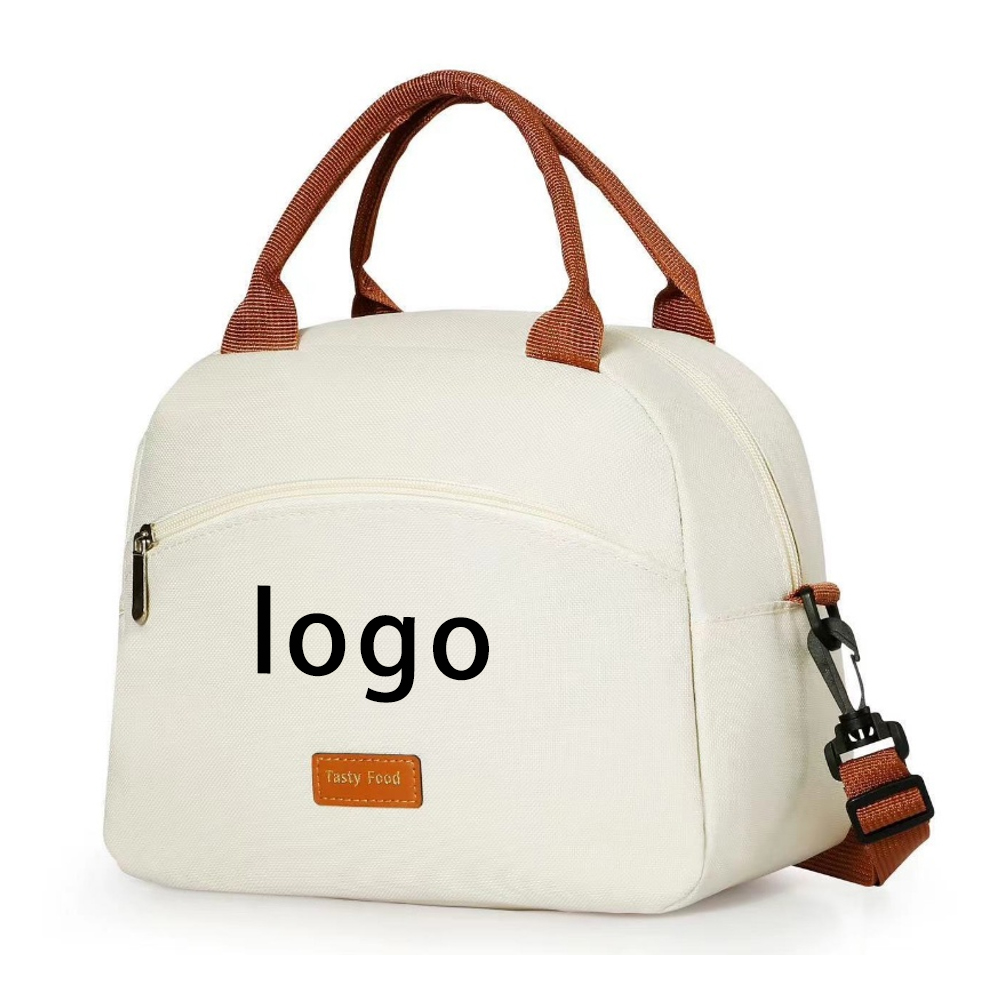 A waterproof and oil-proof Oxford cloth lunch box bag that can be carried on one shoulder or by hand 3